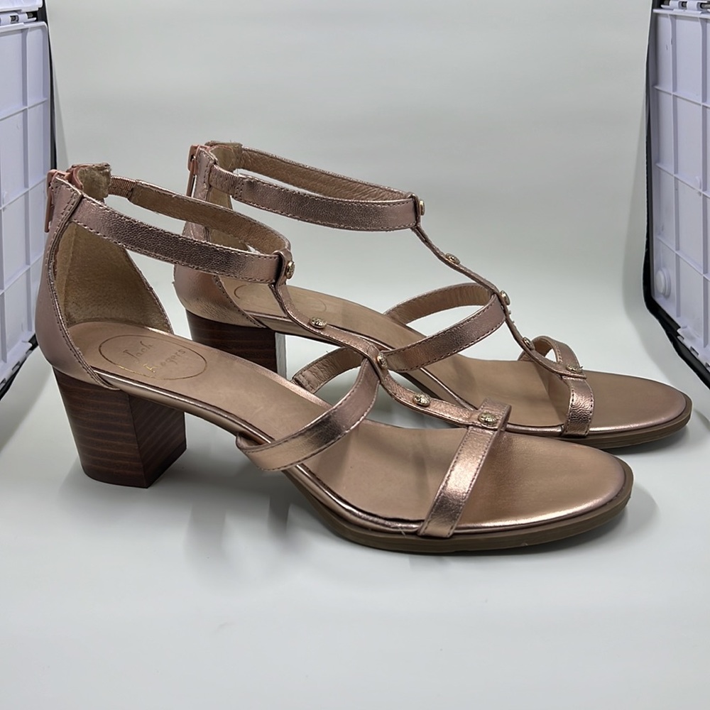 Julia Heeled Metallic Sandal
